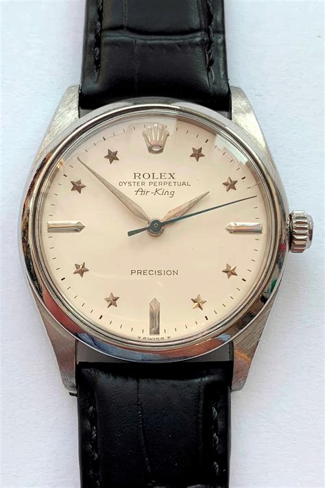 rolex 1964 air king|Rolex Air-King white face.